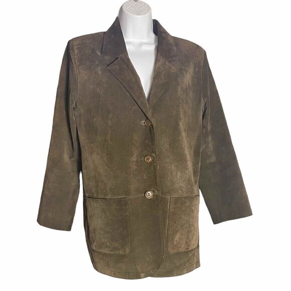 Vintage Margaret Godfrey Suede Jacket Size 8P - Picture 5 of 9